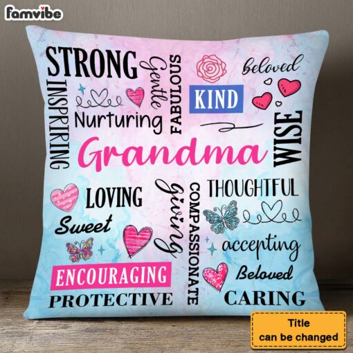 Personalized Gift For Grandma Positive Affirmation Pillow