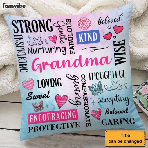 Personalized Gift For Grandma Positive Affirmation Pillow