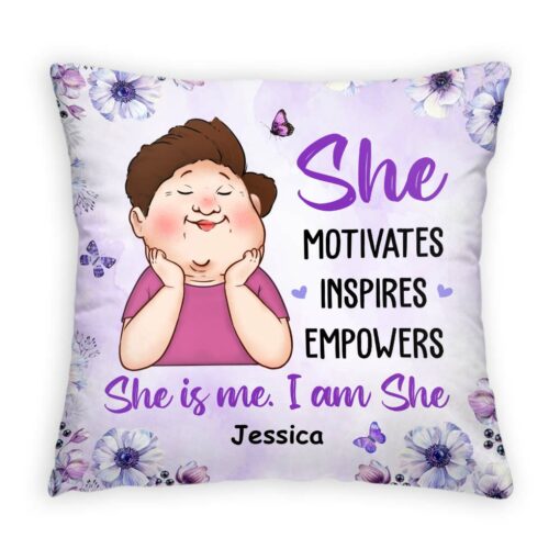 Personalized Gift For Grandma She Motivations Inspires Empowers Pillow