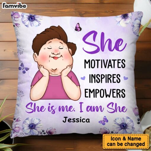 Personalized Gift For Grandma She Motivations Inspires Empowers Pillow