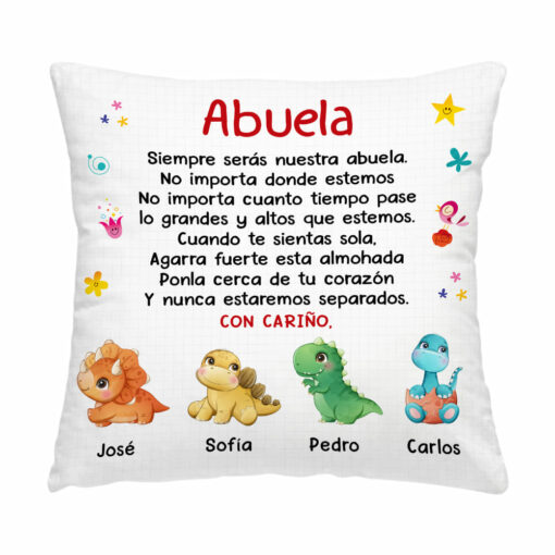 Personalized Gift For Grandma Spanish Pillow