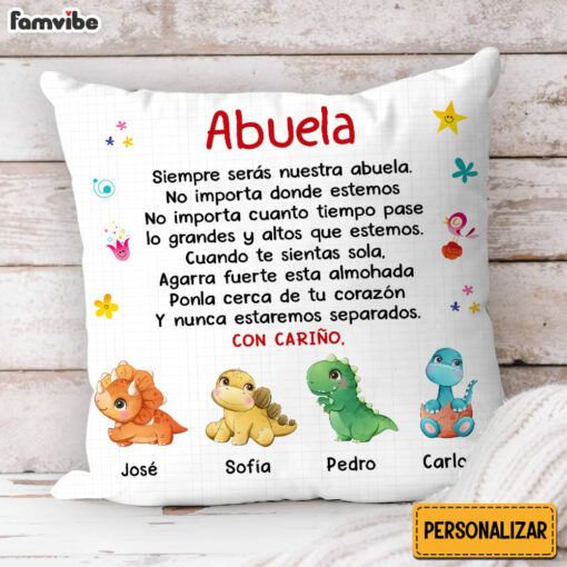 Personalized Gift For Grandma Spanish Pillow