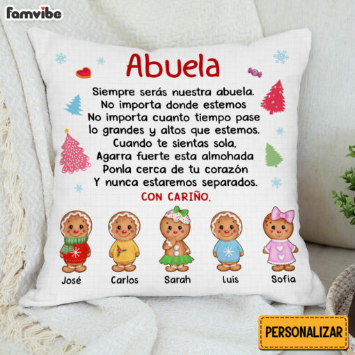 Personalized Gift For Grandma Spanish Pillow