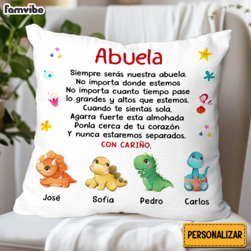 Personalized Gift For Grandma Spanish Pillow