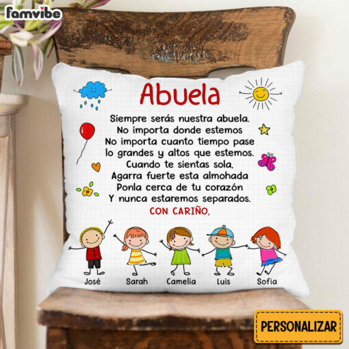 Personalized Gift For Grandma Spanish Pillow