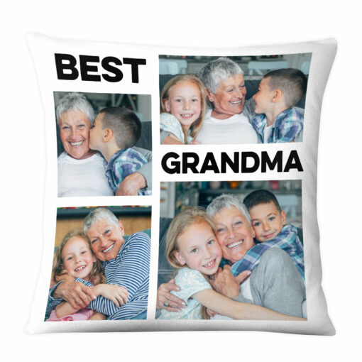 Personalized Gift For Grandma Upload Photo Gallery Pillow