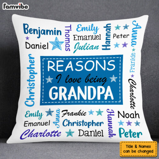 Personalized Gift For Grandma Word Art Pillow