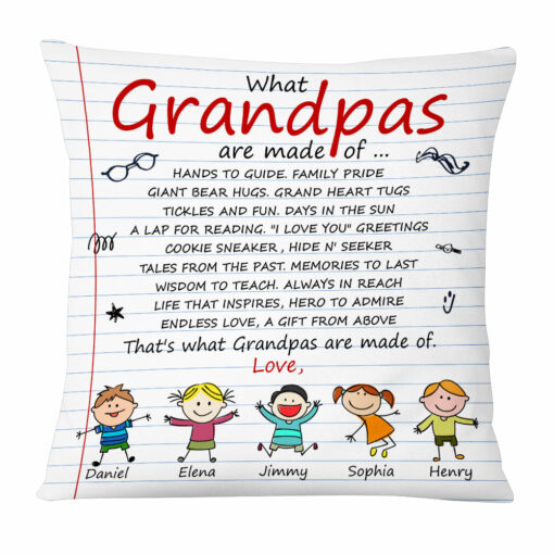 Personalized Gift For Grandpas Are Made Of Pillow