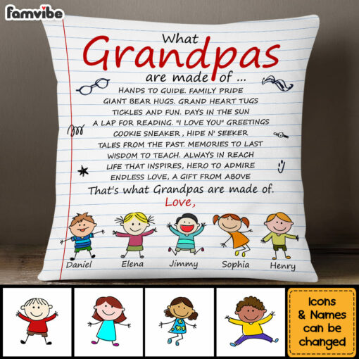 Personalized Gift For Grandpas Are Made Of Pillow