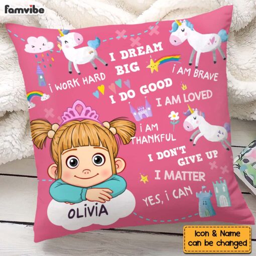 Personalized Gift For Grandson Construction I Am Brave Pillow