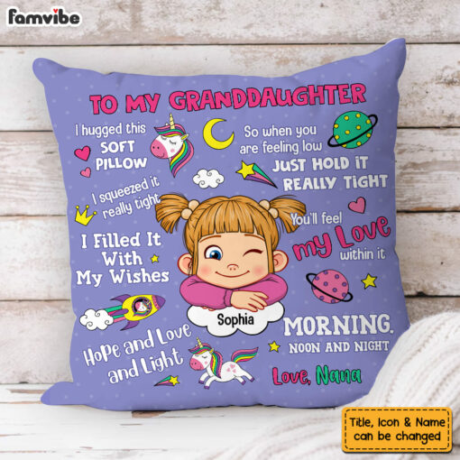 Personalized Gift For Grandson Construction Theme Hug This Pillow