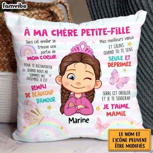 Personalized Gift For Grandson French Construction Pillow