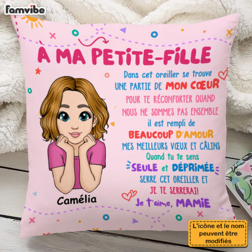 Personalized Gift For Grandson French Petit Fils Pillow