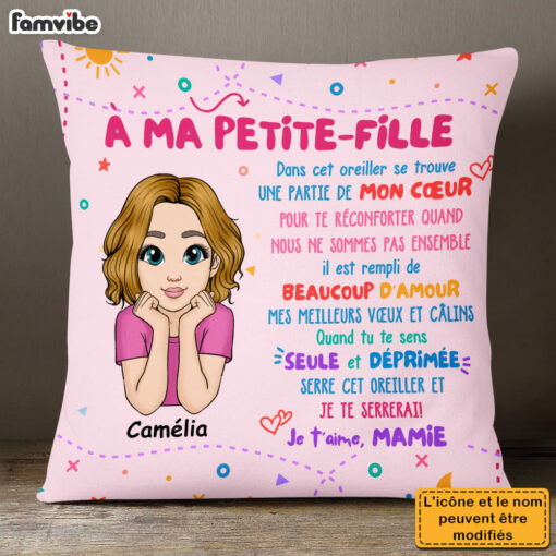 Personalized Gift For Grandson French Petit Fils Pillow