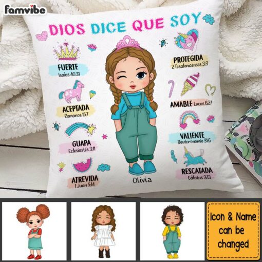 Personalized Gift For Grandson God Says I Am Spanish Pillow