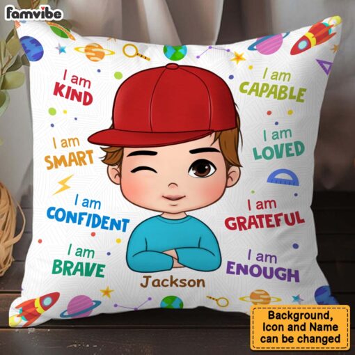 Personalized Gift For Grandson I Am Kind Pillow