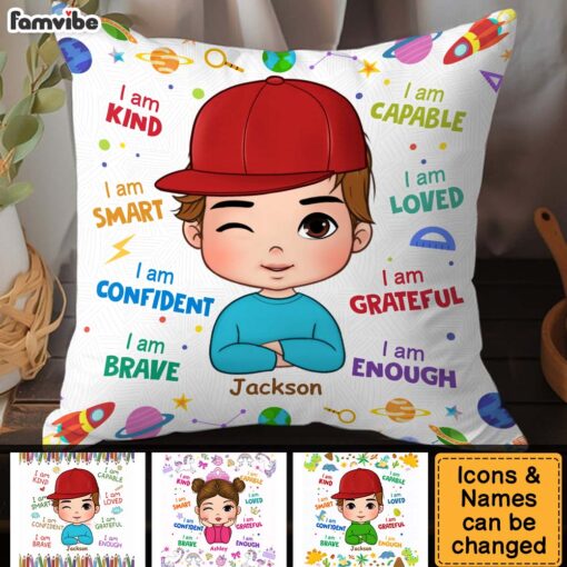 Personalized Gift For Grandson I Am Kind Pillow