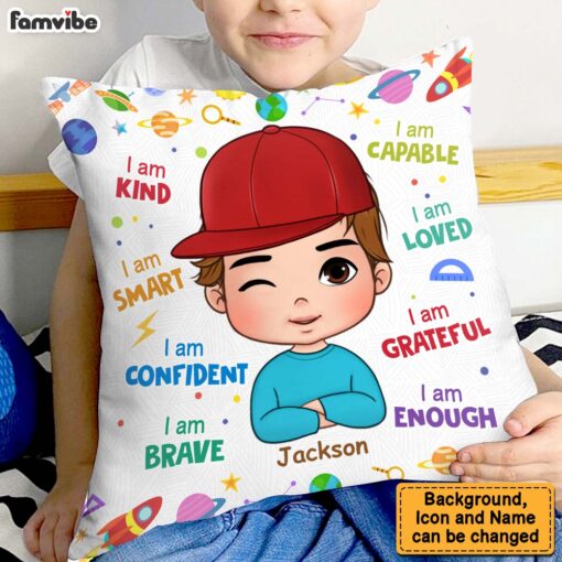 Personalized Gift For Grandson I Am Kind Pillow