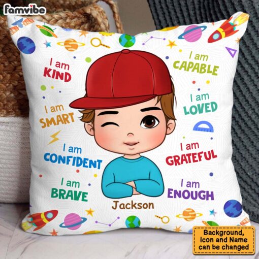 Personalized Gift For Grandson I Am Kind Pillow