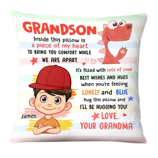 Personalized Gift For Grandson Inside This Pillow