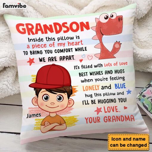 Personalized Gift For Grandson Inside This Pillow