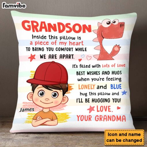 Personalized Gift For Grandson Inside This Pillow