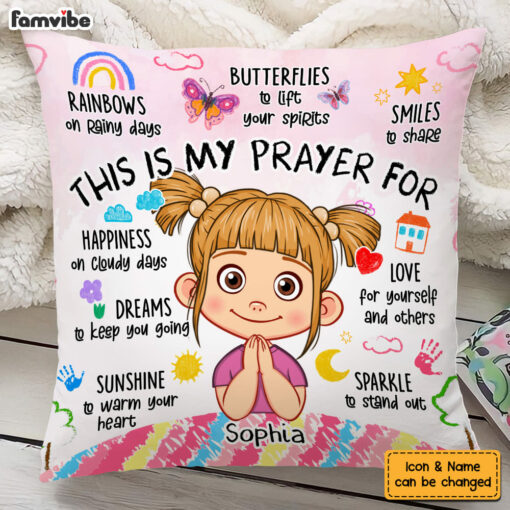 Personalized Gift For Grandson Prayer Pillow