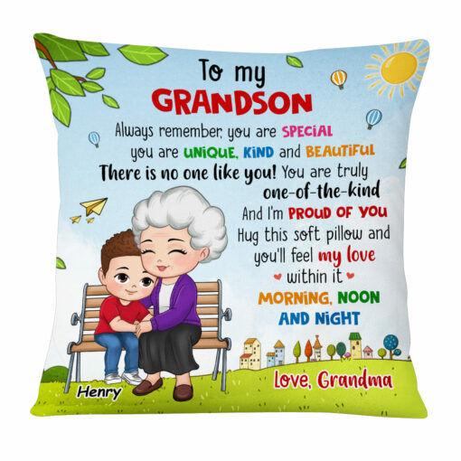 Personalized Gift For Grandson You Are Pillow