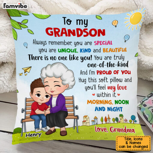 Personalized Gift For Grandson You Are Pillow