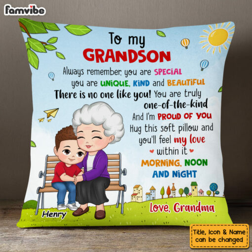 Personalized Gift For Grandson You Are Pillow