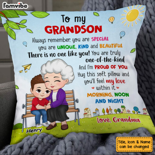 Personalized Gift For Grandson You Are Pillow