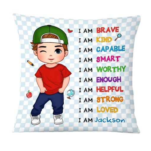 Personalized Gift For Kid Back To School Affirmation Pillow