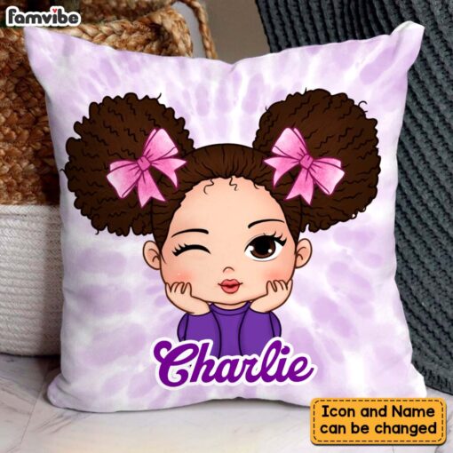 Personalized Gift For Kids Colorful Tie Dye Pillow