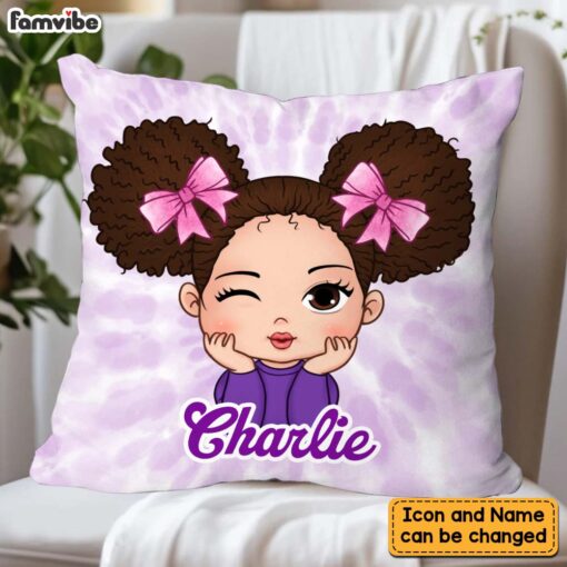 Personalized Gift For Kids Colorful Tie Dye Pillow