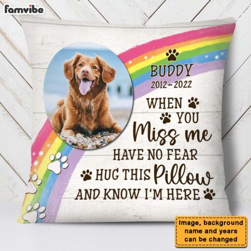 Personalized Gift For Loss Beloved Pet Hug This Pillow