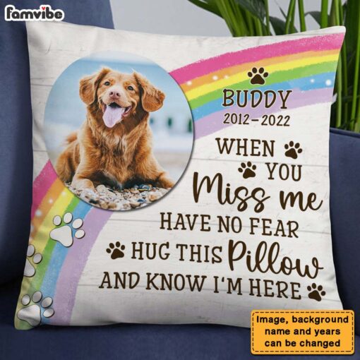 Personalized Gift For Loss Beloved Pet Hug This Pillow