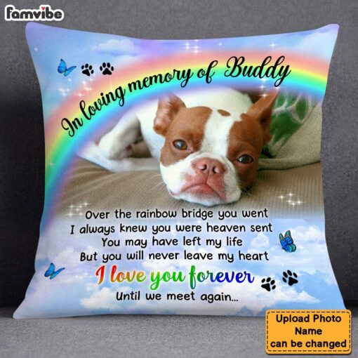 Personalized Gift For Lost Beloved Pet Pillow