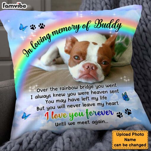 Personalized Gift For Lost Beloved Pet Pillow