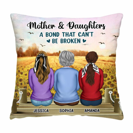 Personalized Gift For Mom Daughter A Bond That Can’t Be Broken Pillow