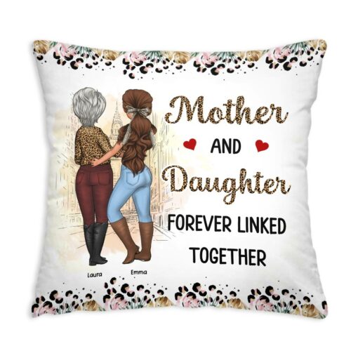 Personalized Gift For Mom Daughter Pillow