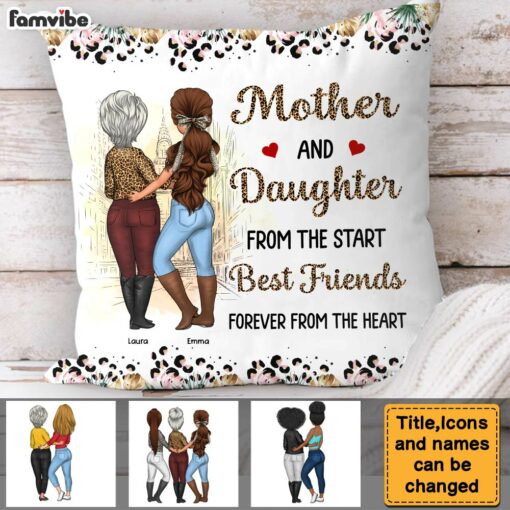 Personalized Gift For Mom Daughter Pillow