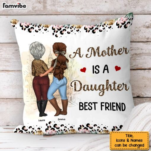 Personalized Gift For Mom Daughter Pillow