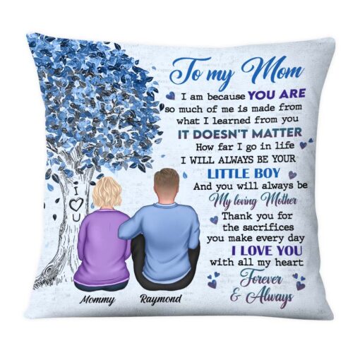 Personalized Gift For Mom From Son Pillow