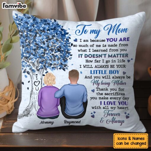 Personalized Gift For Mom From Son Pillow