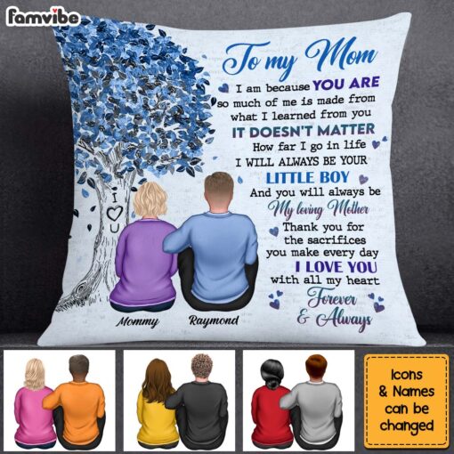 Personalized Gift For Mom From Son Pillow