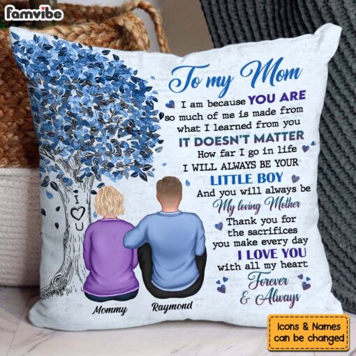 Personalized Gift For Mom From Son Pillow