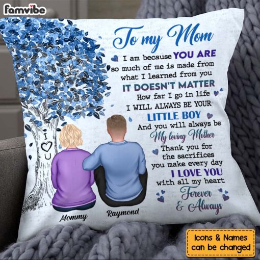 Personalized Gift For Mom From Son Pillow