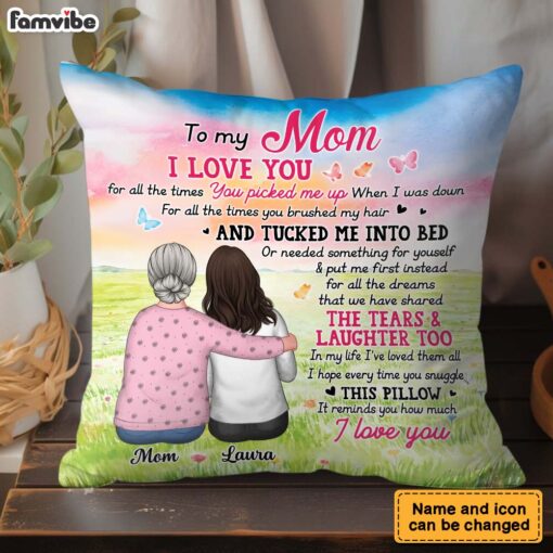 Personalized Gift For Mom Hug This Pillow