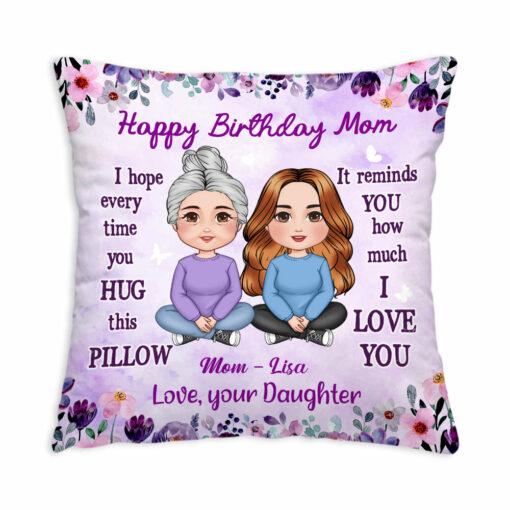 Personalized Gift For Mom I Love You Pillow