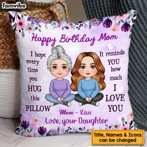 Personalized Gift For Mom I Love You Pillow